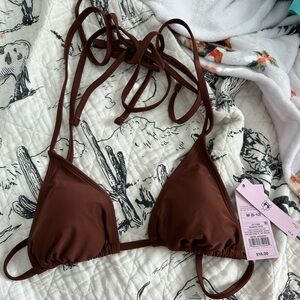 Wild Fable Chocolate Bikini Top